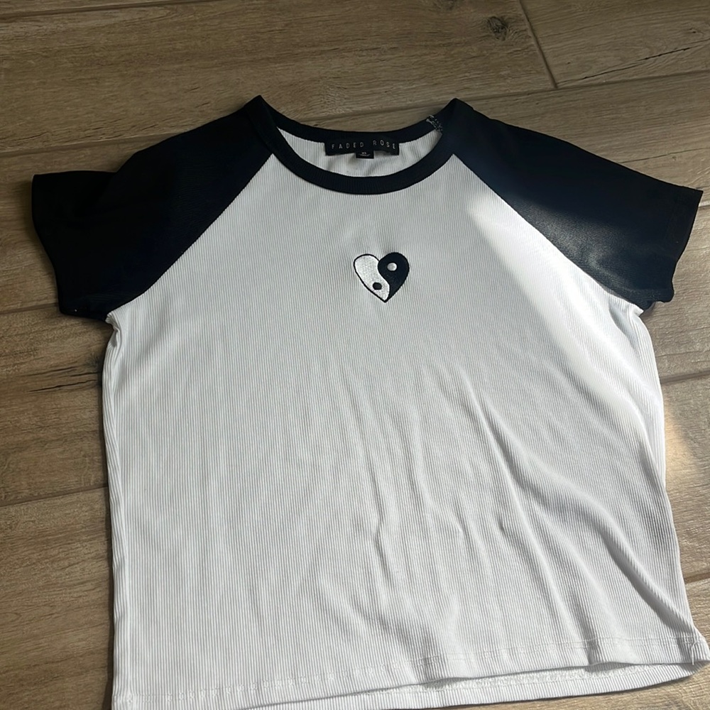 Ying Yang heart shirt